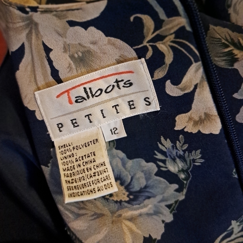 Talbots layerd Floral dress size 12 - Picture 8 of 8